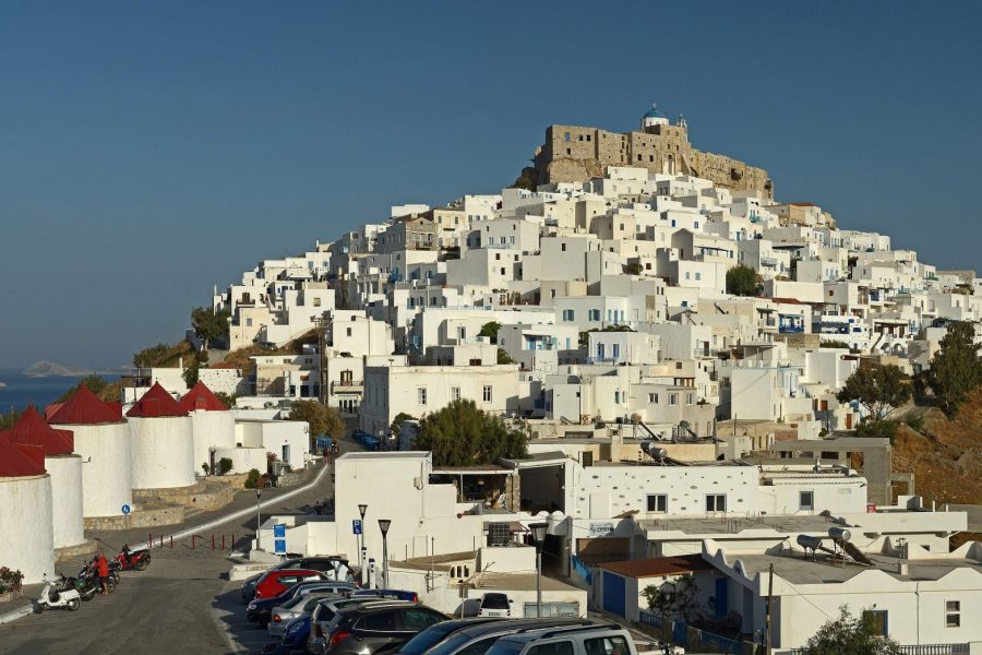 Chora of Astypalaia with the Venetian castle