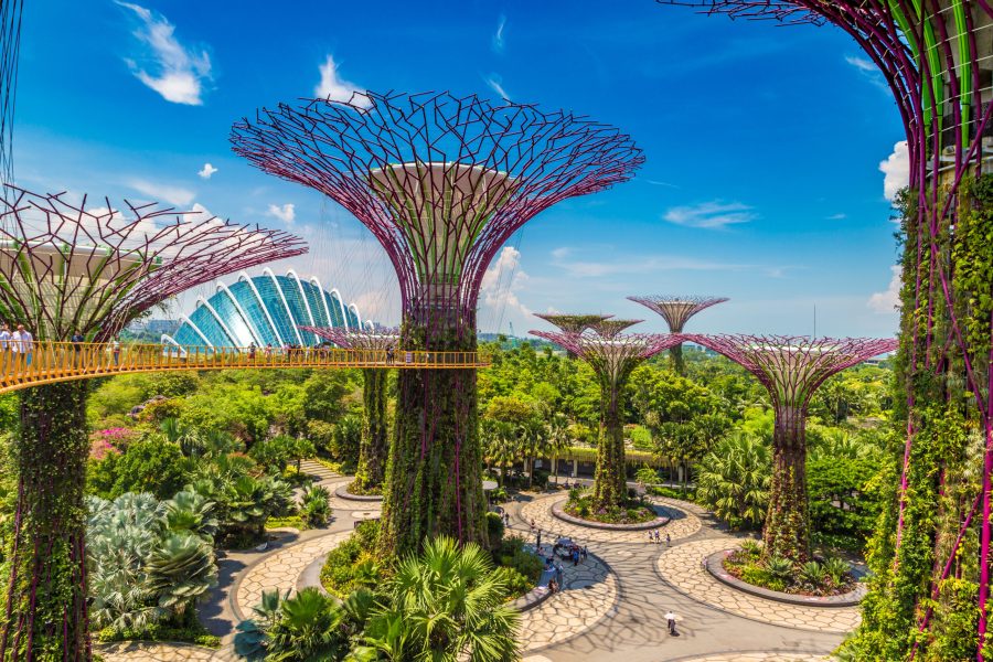 Σιγκαπούρη, τα Supertrees στους Gardens by the Bay