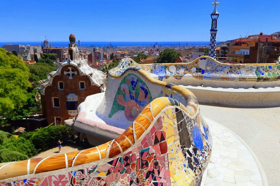 Βαρκελώνη – ο πάγκος με το μωσαϊκό στο Park Güell